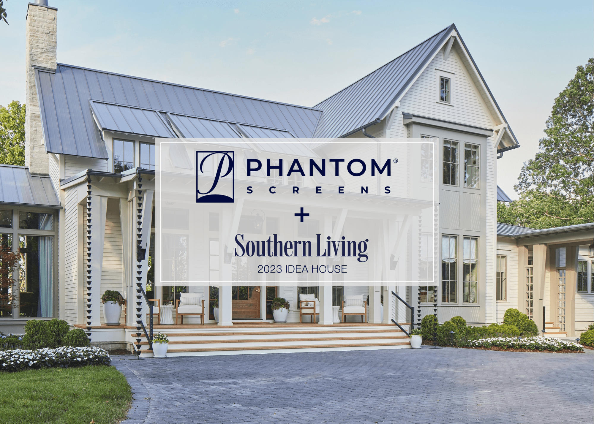 A collage featuring elements of phantom living and southern living